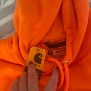 Mens Bright Orange Carhartt Sweatshirt